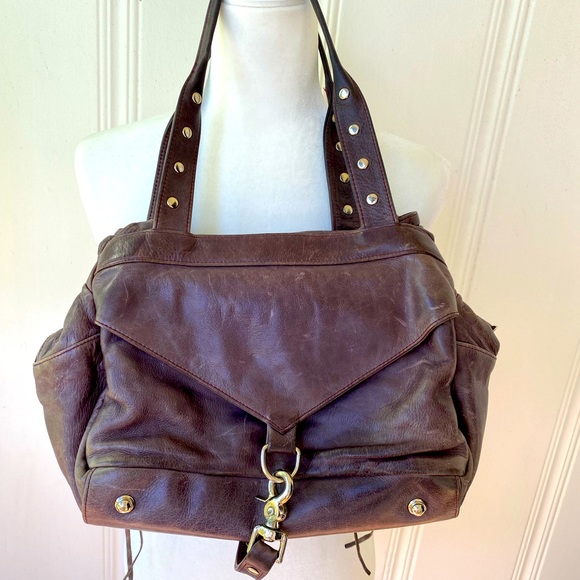 Botkier Trigger leather satchel grey plum - Picture 1 of 6